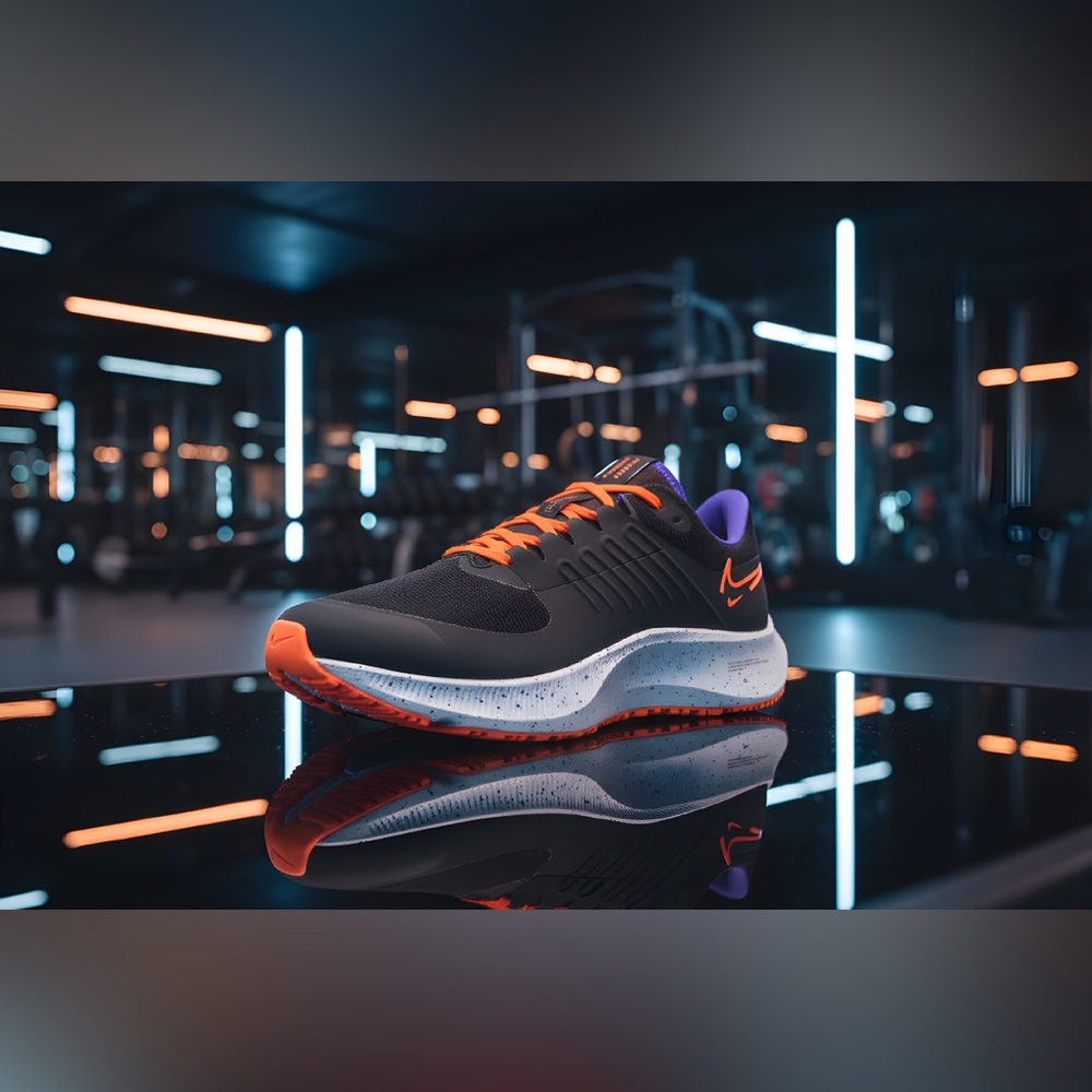 Nike Air Zoom Pegasus 39 Shield Running Shoes - Black/Orange, Men's 8